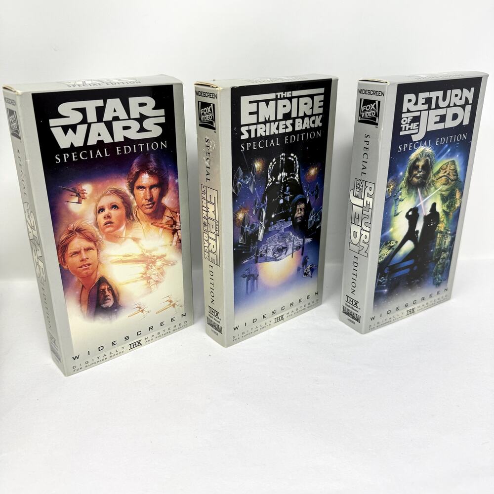 Star Wars Trilogy Special Edition VHS Widescreen THX 1997 Box Set